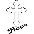 Stencil Schablone Kreuz Hope (1)